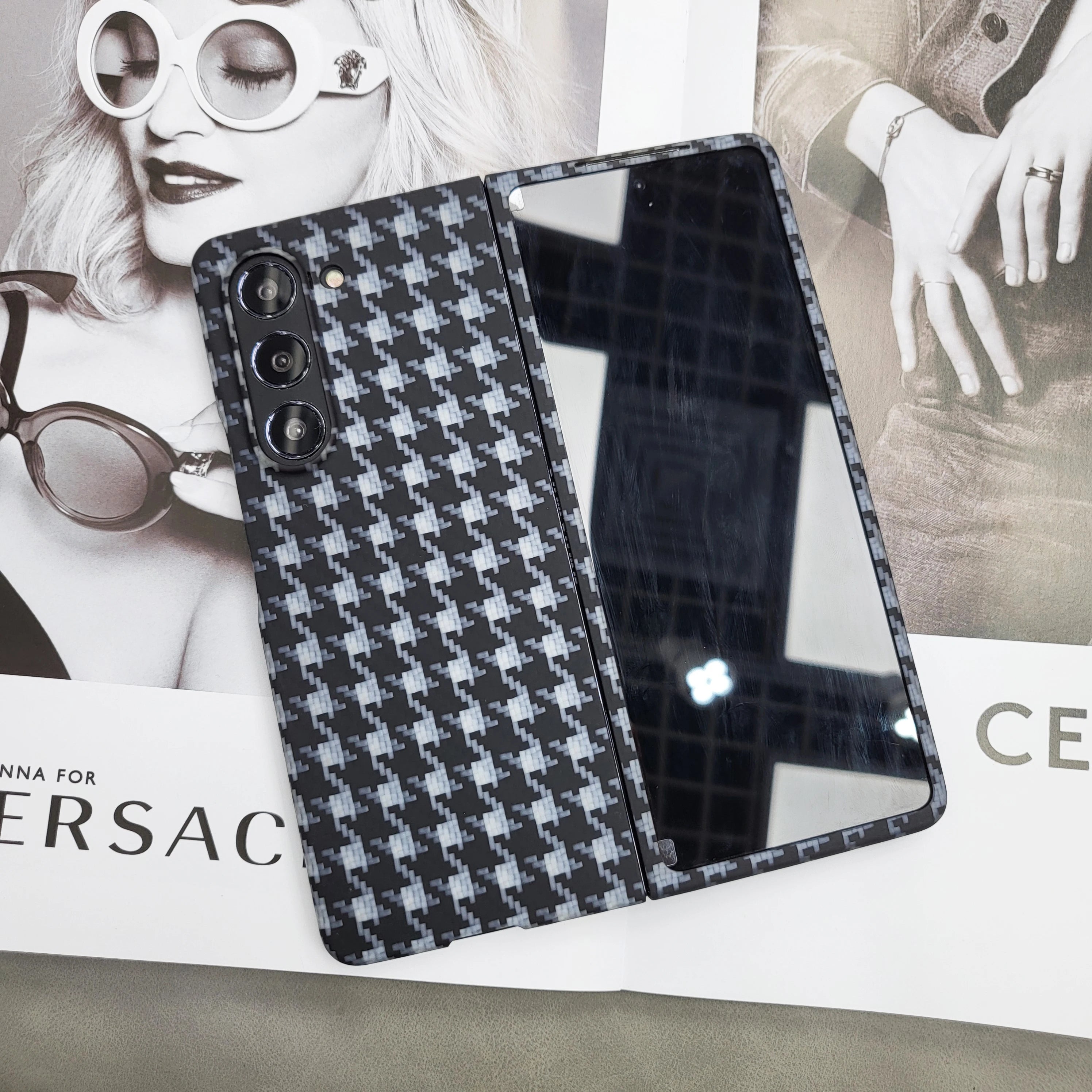 YTF Carbon Fiber Case For Samsung Galaxy Z Fold 5 - Premium Mobile Phone Cases from YTF-Carbon - Just $50! Shop now at Dressmycell.com YTF Carbon Fiber Case For Samsung Galaxy Z Fold 5 - Premium Mobile Phone Cases from YTF-Carbon - Just $50! Shop now at Dressmycell.com